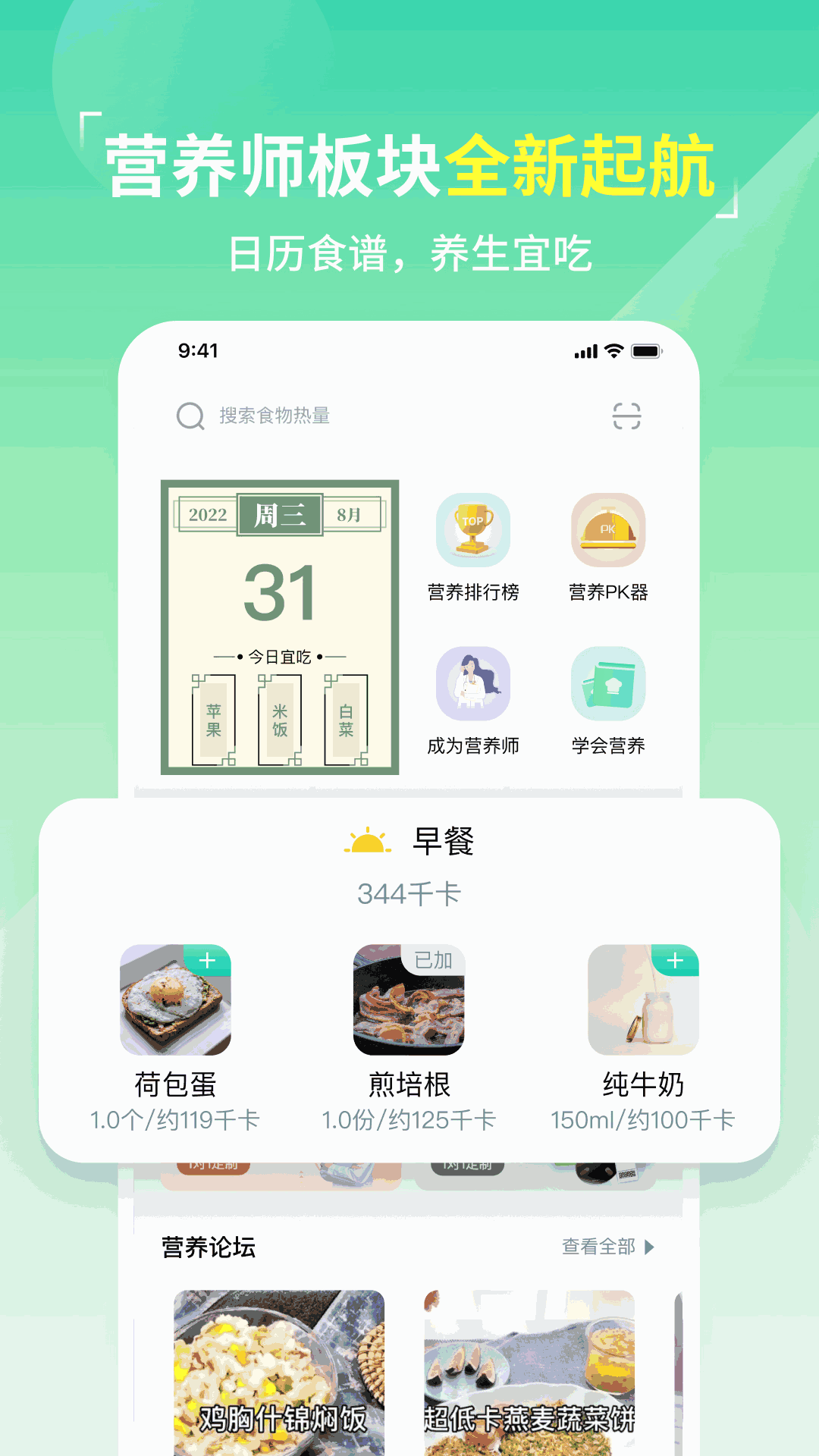 热量减肥法